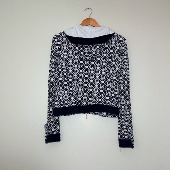 Tory Burch Terry Cloth Zip Up Hoodie - Picture 6 of 8